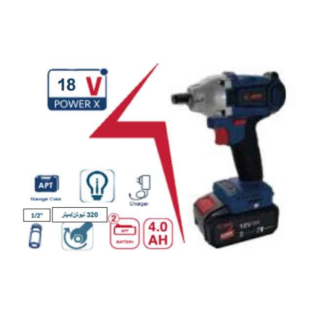 شنيور حل و ربط 1/2" 240 نيوتن/ميتر 18 فولت + 2 بطارية 3 امبير