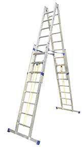 Aluminum ladder with 3 connector slipping 4*8 stepd 3601