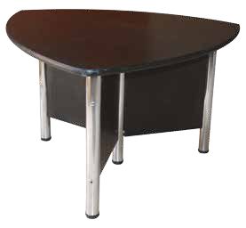 Triangular meeting table, 4 tubes 90