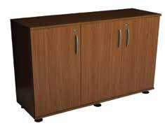Horizontal file bookcase, 3 wood shutters 6901