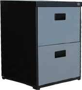 Shannon 2 drawer all metal 2085
