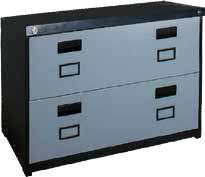 Wide Metal Shannon 2 Drawer All Metal 2105