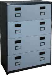 Wide Metal Shannon 4 Drawer All Metal 2107