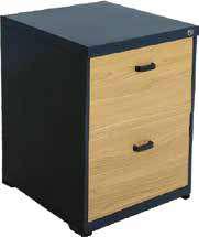 Metal shannon 2 drawer metal body wood face 2160