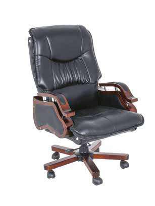 Wood star leather director chair 30