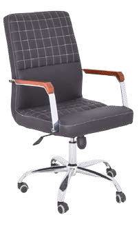 Medium chair with leather, checkered handle, nickel chrome * star wood, nickel chrome 2542