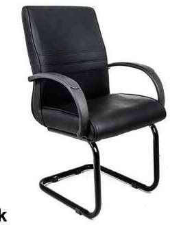 Milan leather waiting chair 5006