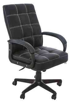 Square chair with leather backing 5082