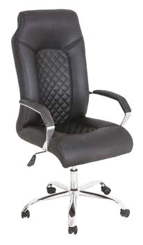 Director's chair, leather, nickel handle * star leather, nickel chrome 11060