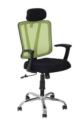 Director's chair with a mesh back, a headrest, nickel chrome star 13200