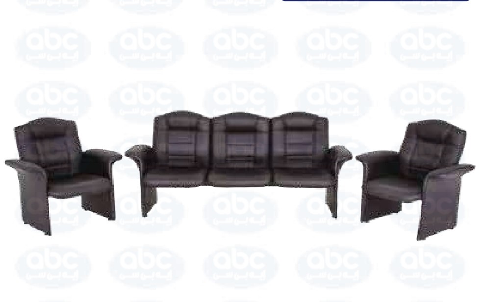 A set of fine leather armchairs 720