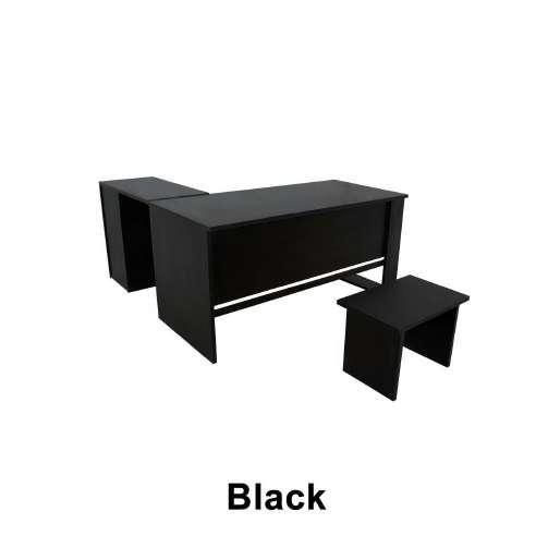  615-125(wooden desk 3 pieces ( desk + side + table