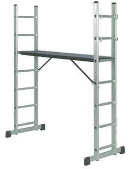 Aluminum ladder 2*8 steps 4001