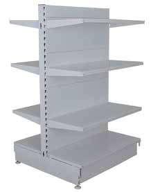 Base T unit H 150 cm W 90 cm frame back 8 shelf 032-942