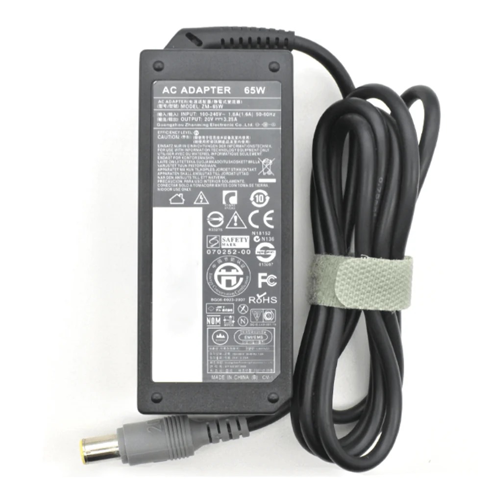 Lenovo Laptop Charger Gigamax plus 20V-3.25A-65W (8.0mm x 5.5mm)
