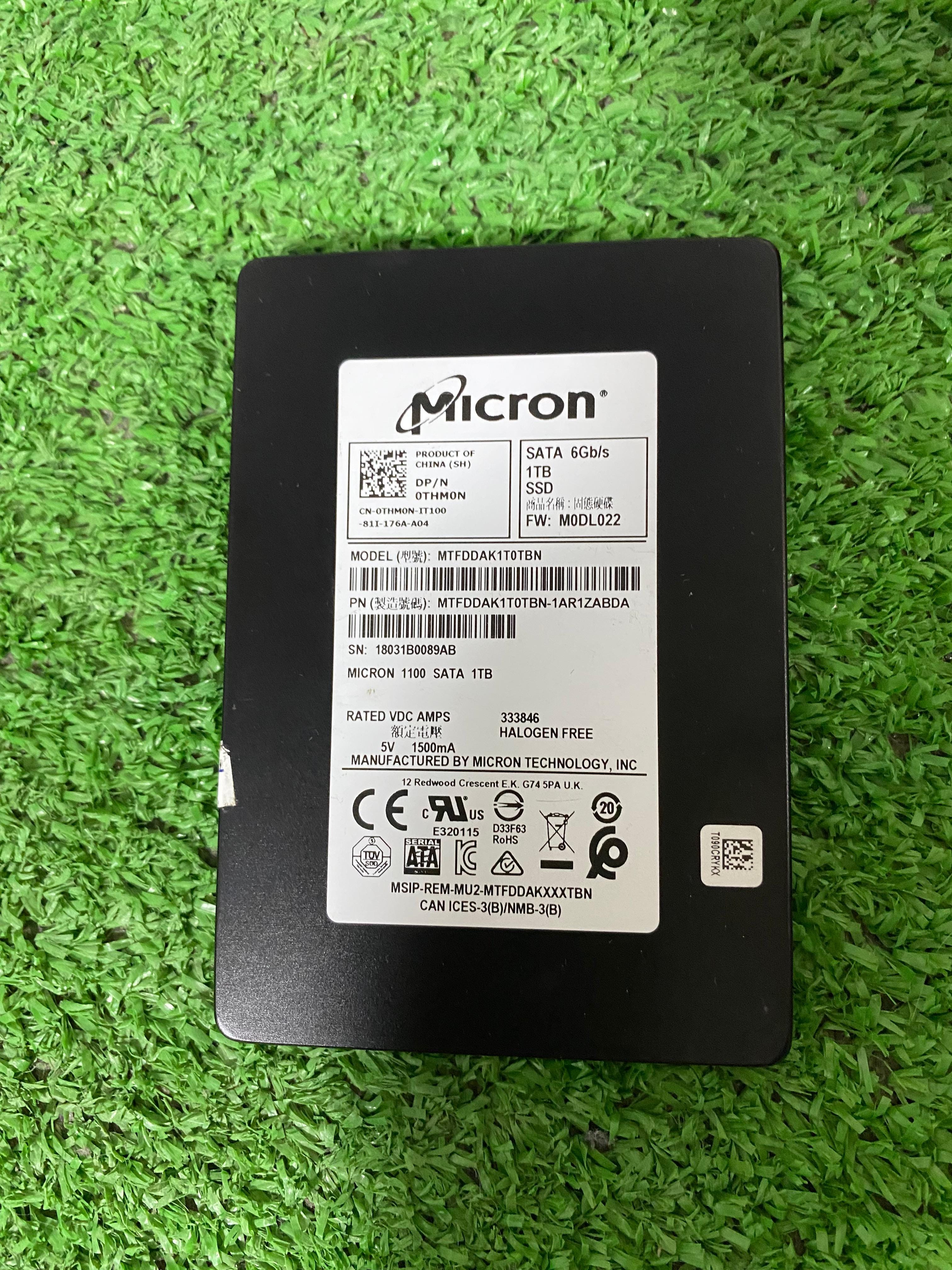 Micron SSD 1TB 2.5 Inch Sata internal SSD(Orginal USED)