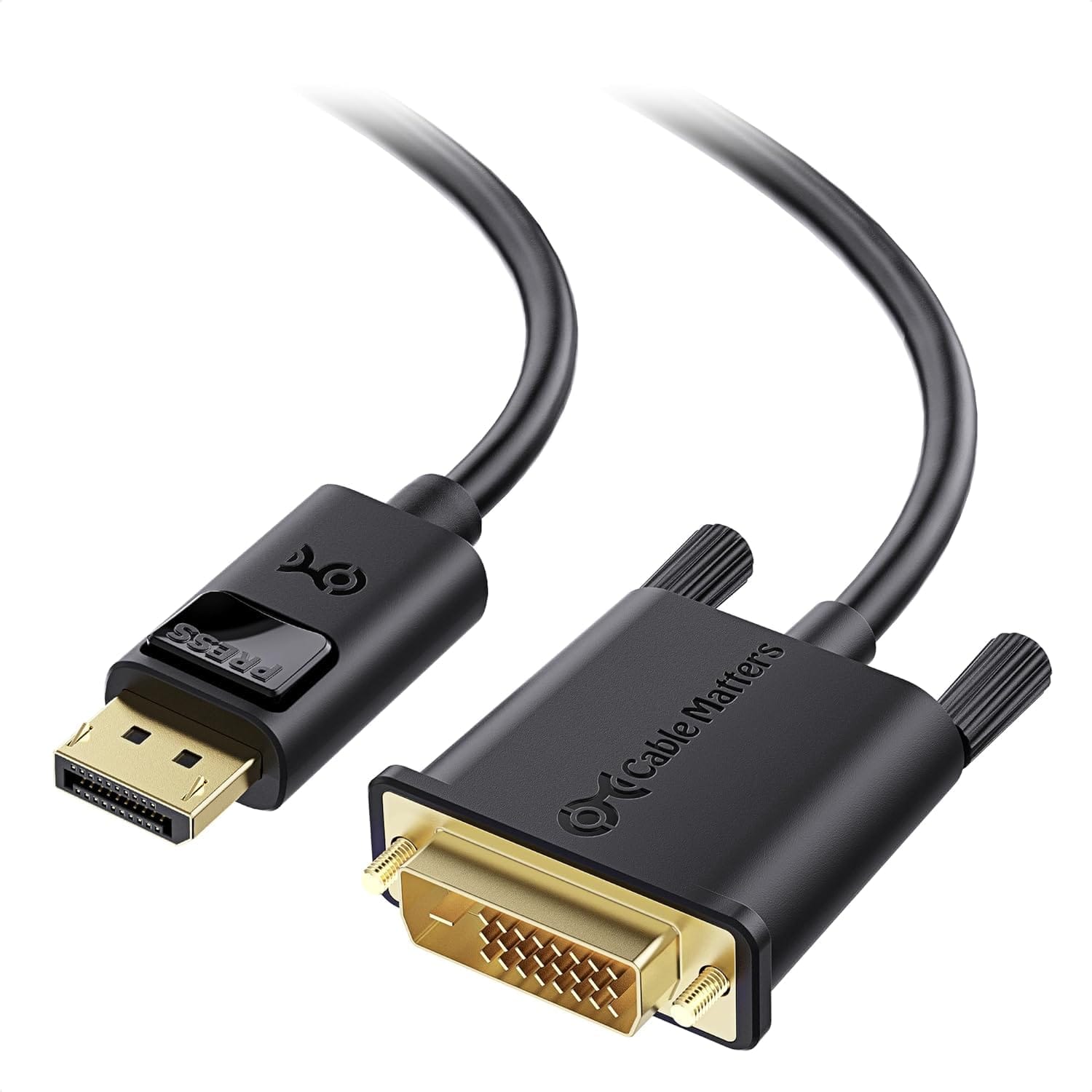 Cable Display To DVI GIGAMAX plus 1.5M-Black