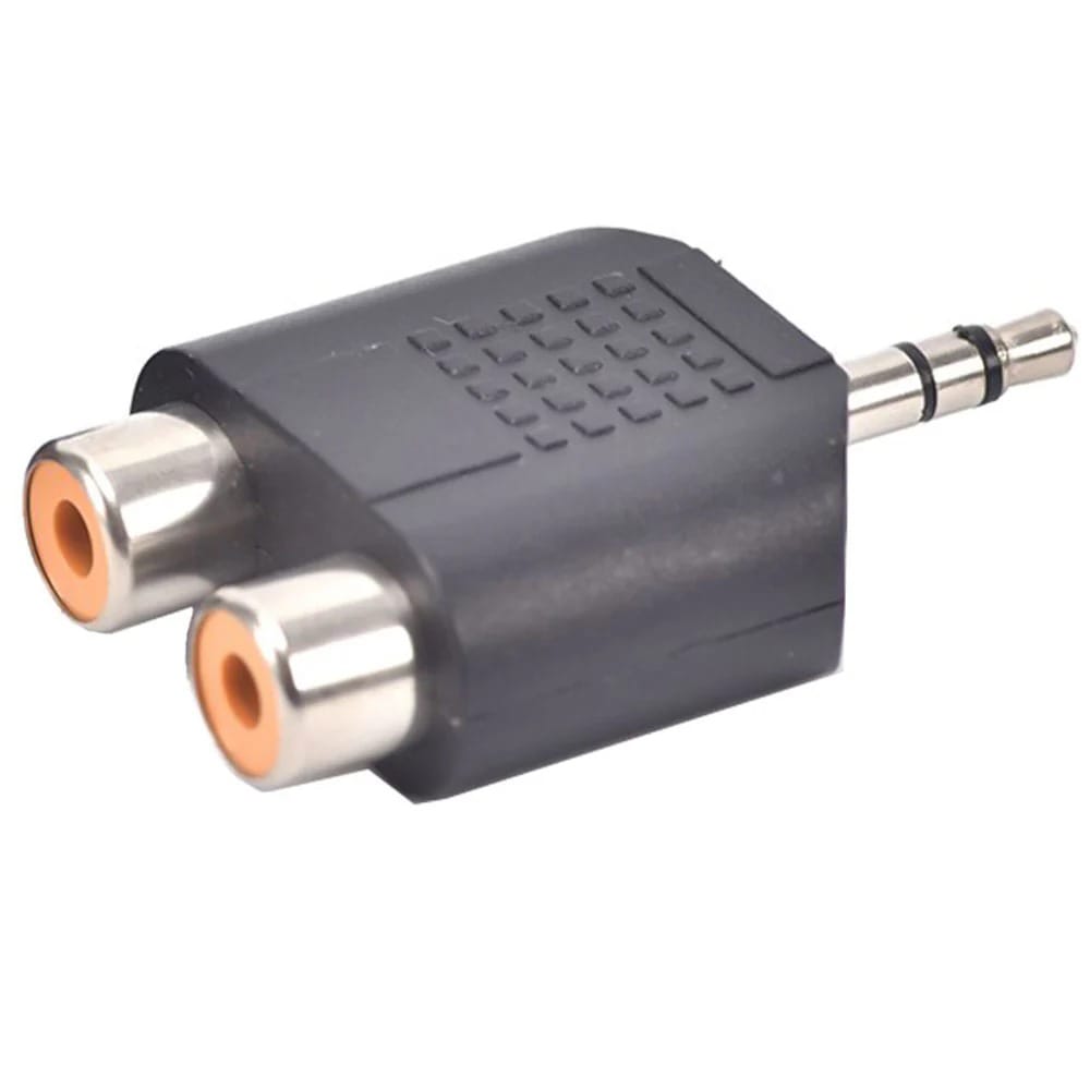 Converter Audio Male To 2 Female RCA 