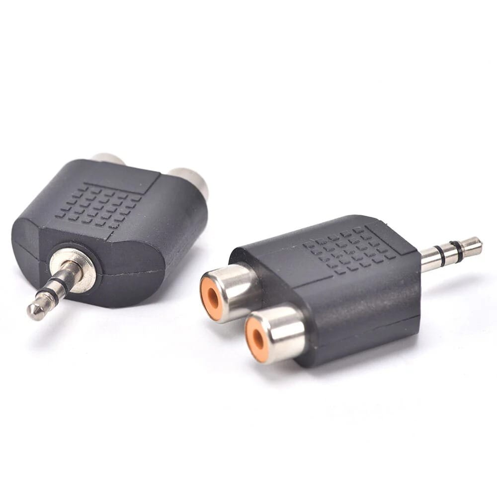 Converter Audio Male To 2 Female RCA 