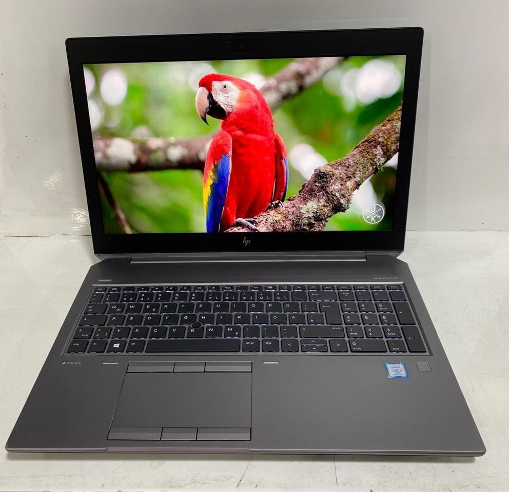 لاب توب HP ZNBOOK 15-G5 WorkStation( انتل كور i7/8850H- رامات DDR4 16 جيجابايت - M.2 NVMe هارد 512 جيجابايت - DDR5 Quadro P1000- شاشه 15.6 بوصه FHD- كاميرا) إستعمال خارج
