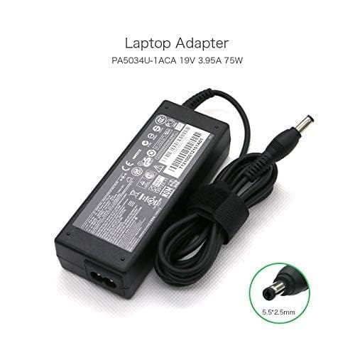 شاحن لاب توب توشيبا 19 فولت -3.95 أمبير (2.5mm x 5.5mm) 