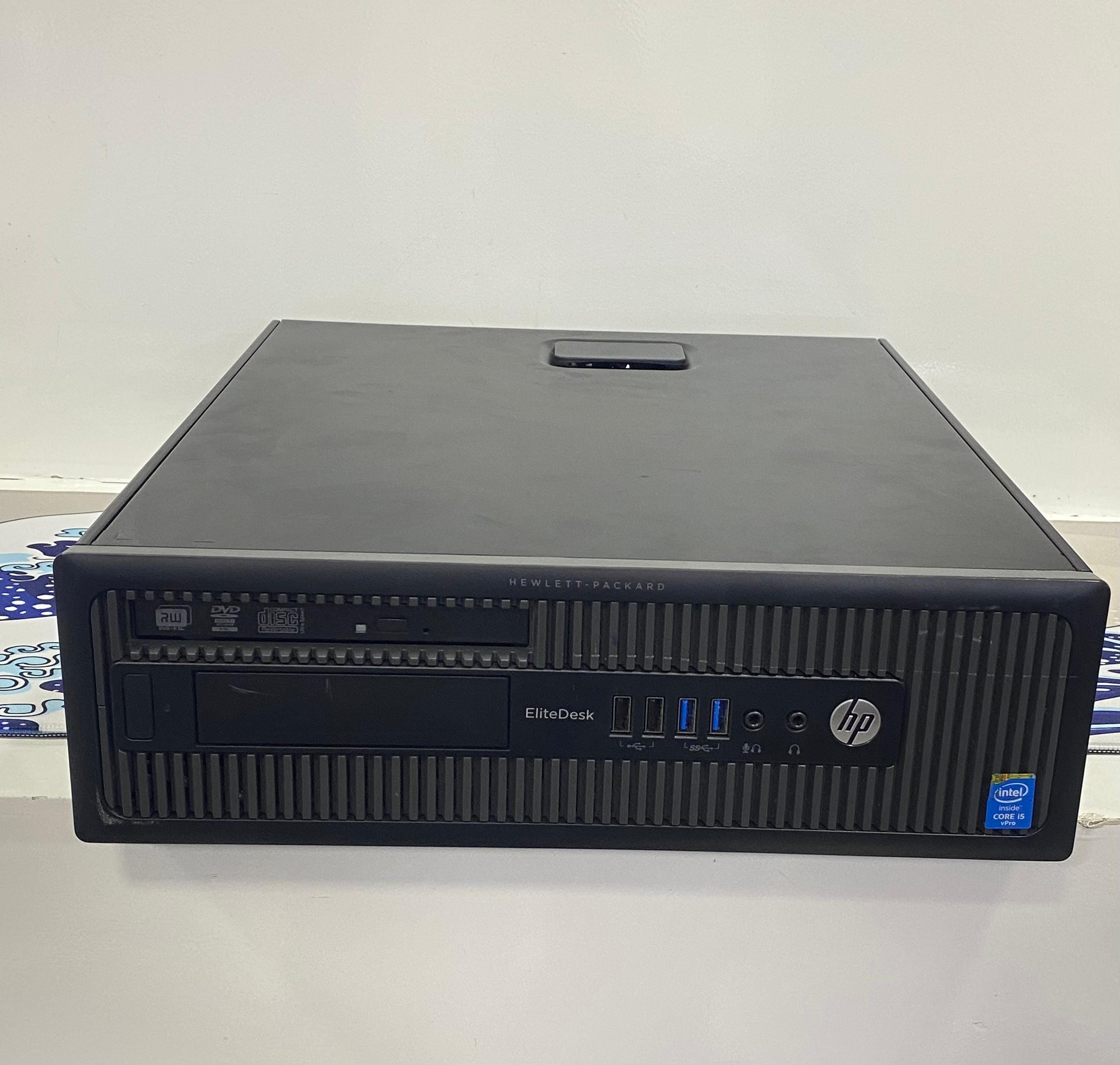 كمبيوتر ديسك توب اتش بى PRODesk 600 G1 (انتل كورi5-4570 - رام 8 جيجابايت DDR3 -بدون هارد- انتل -HD جرافيكس - DVD RW) استعمال خارج