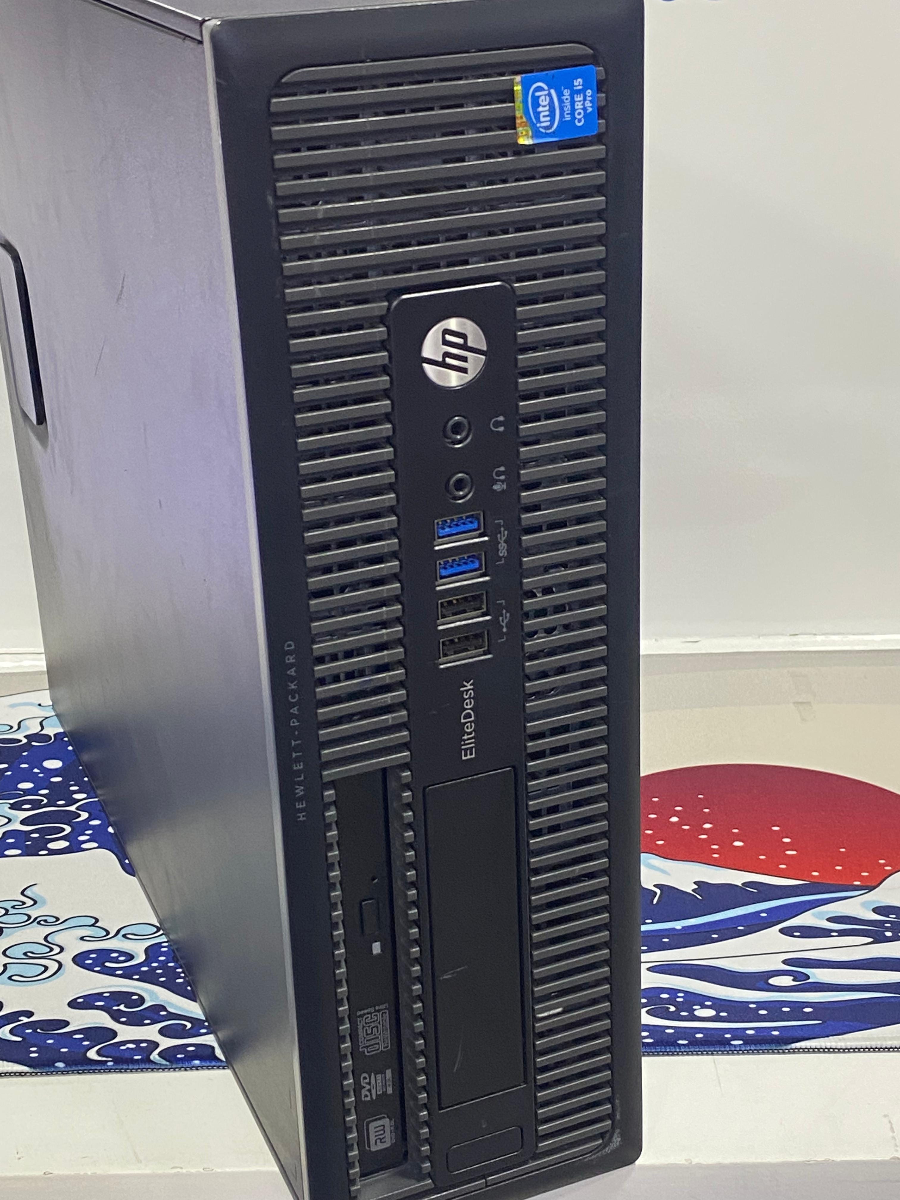 كمبيوتر ديسك توب اتش بى PRODesk 600 G1 (انتل كورi5-4570 - رام 8 جيجابايت DDR3 -بدون هارد- انتل -HD جرافيكس - DVD RW) استعمال خارج