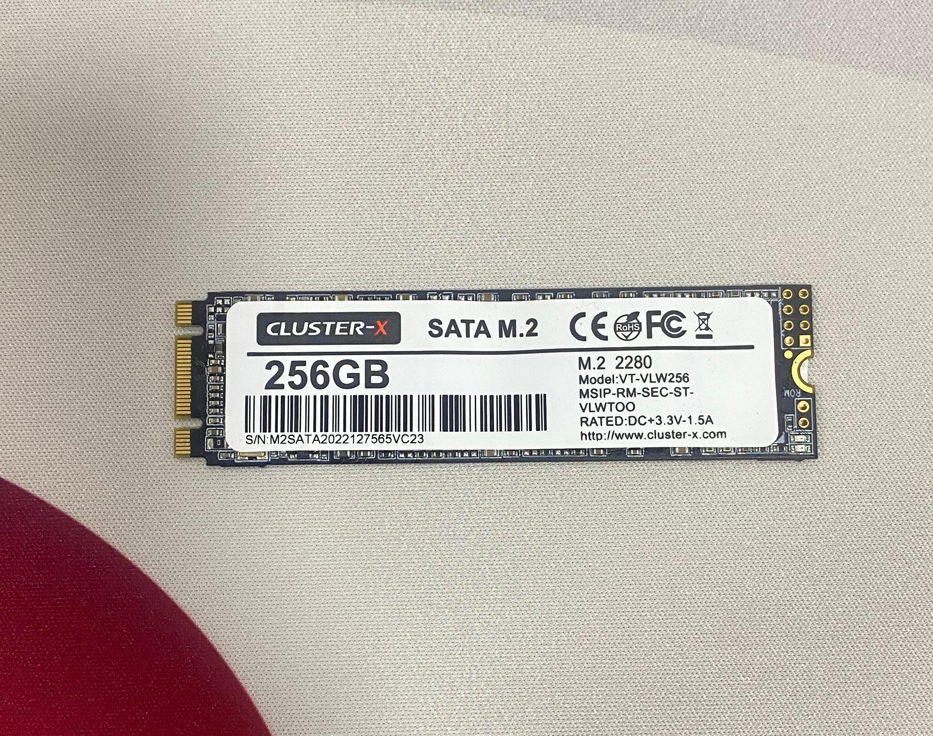 هارد درايف CLUSTER-X جيجابايت256 داخلى NVME M.2 للكمبيوتر واللاب توب (استعمال خارج)