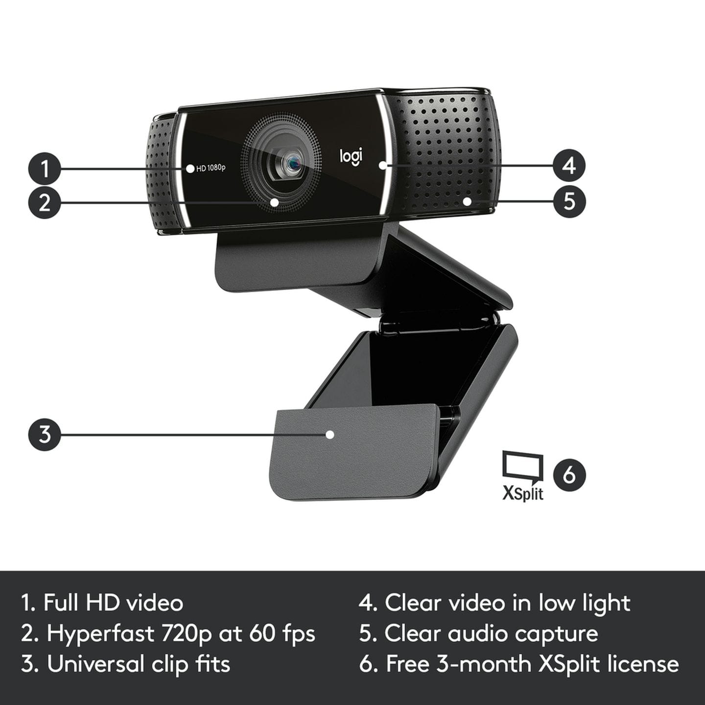 كاميرا ويب لوجيتك C922 Pro FHD
