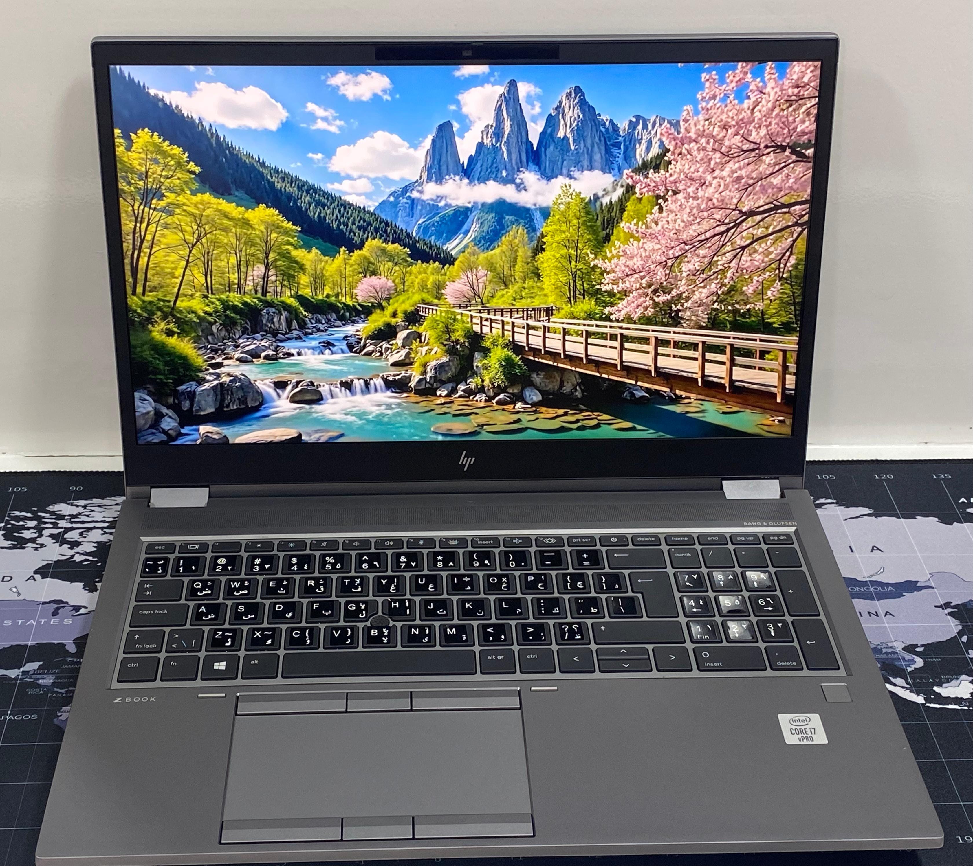 لاب توب HP ZBOOK Fury 15-G7 WorkStation( انتل كور i7/10850H - HARD 512GB M.2 -رامات DDR4 32- فيجا 4 جيجابايت Quadro T2000 - شاشه 15.6 بوصه FHD- كاميرا) إستعمال خارج