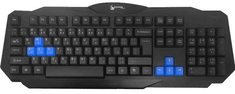 GM-388كيبورد جيجا ماكس بلص سلكى إنجليزى و عربى