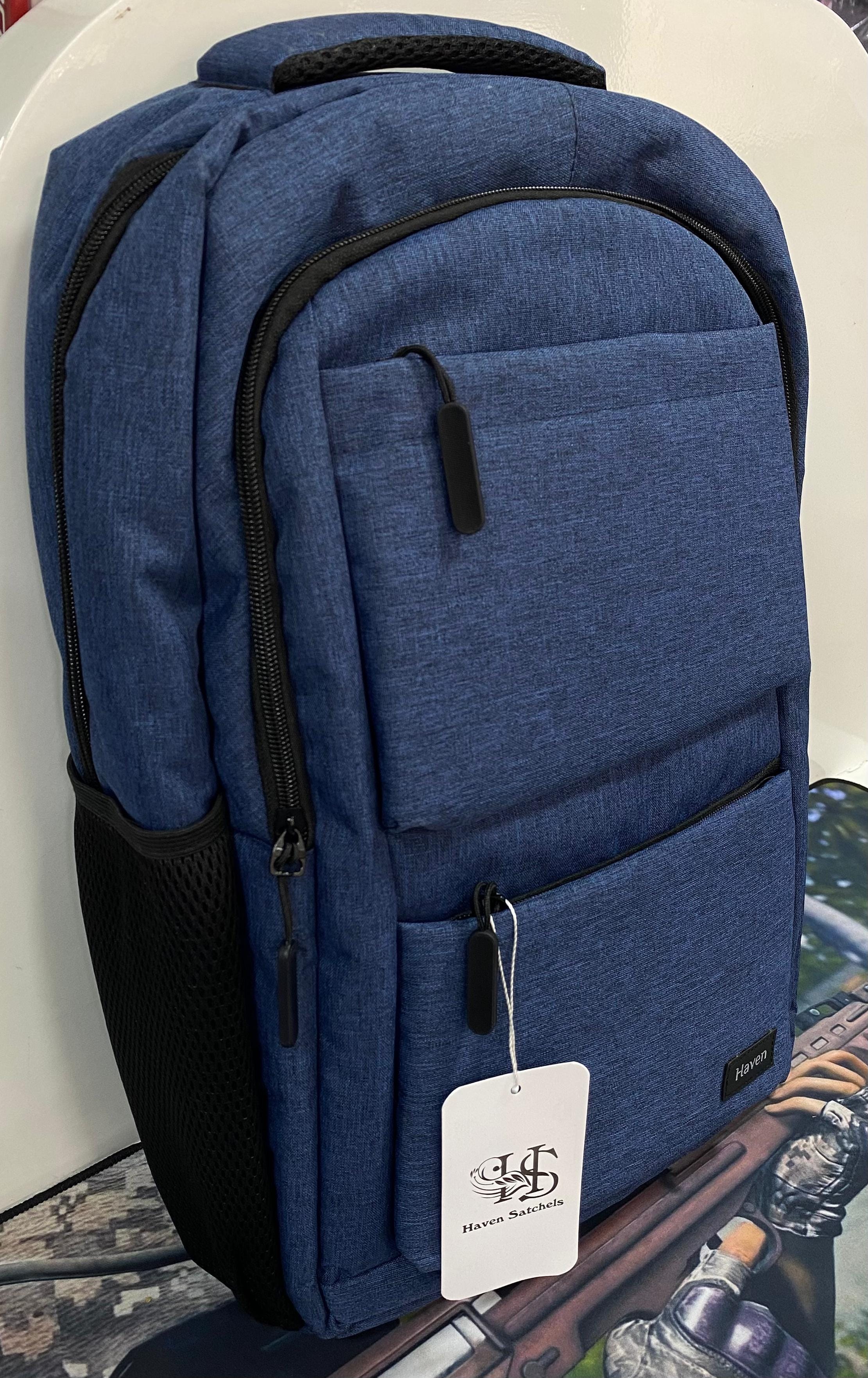  شنطة لاب توب ظهر Haven Satchels 7148 - أزرق 