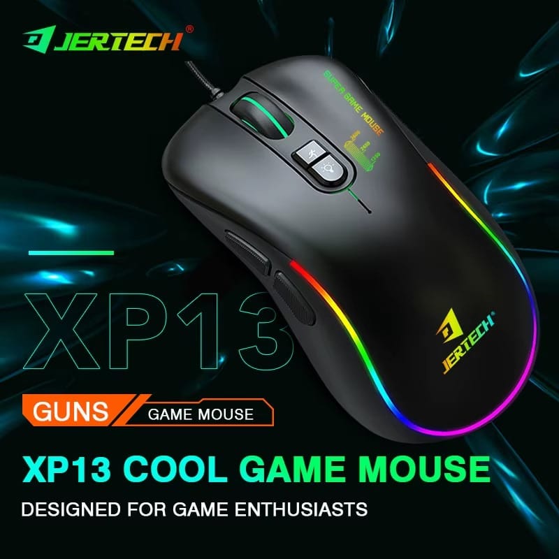 ماوس جيرتيك سلكي RGB جيمنج 3600 نقطة في البوصة XP13 GUNS