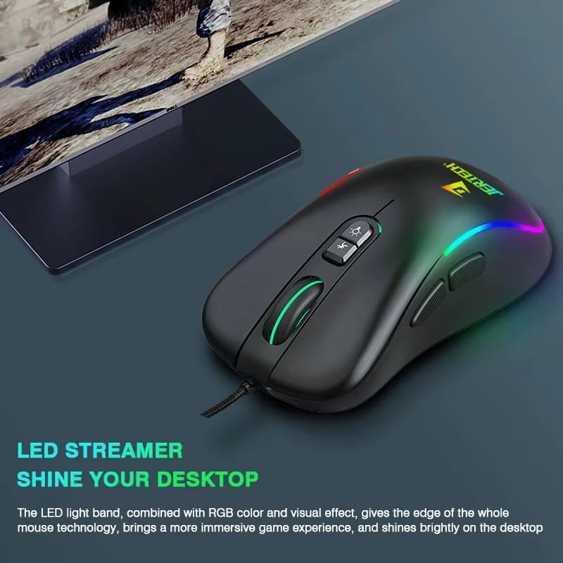 ماوس جيرتيك سلكي RGB جيمنج 3600 نقطة في البوصة XP13 GUNS