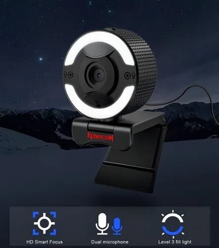 باضاءه رينج لايت GW910 FHD كاميرا ويب ريدراجون