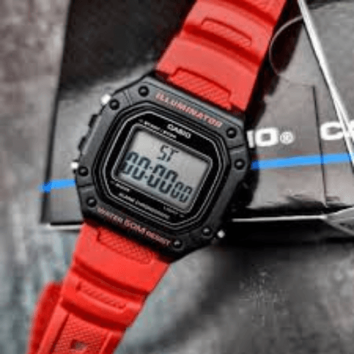 Casio Rectangle Digital Dial Watch for Men - W-218H-4BVEF