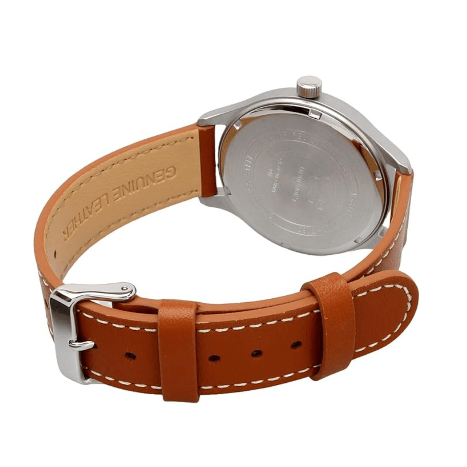 Leather Analog Watch MTP-V005L-2B4UDF