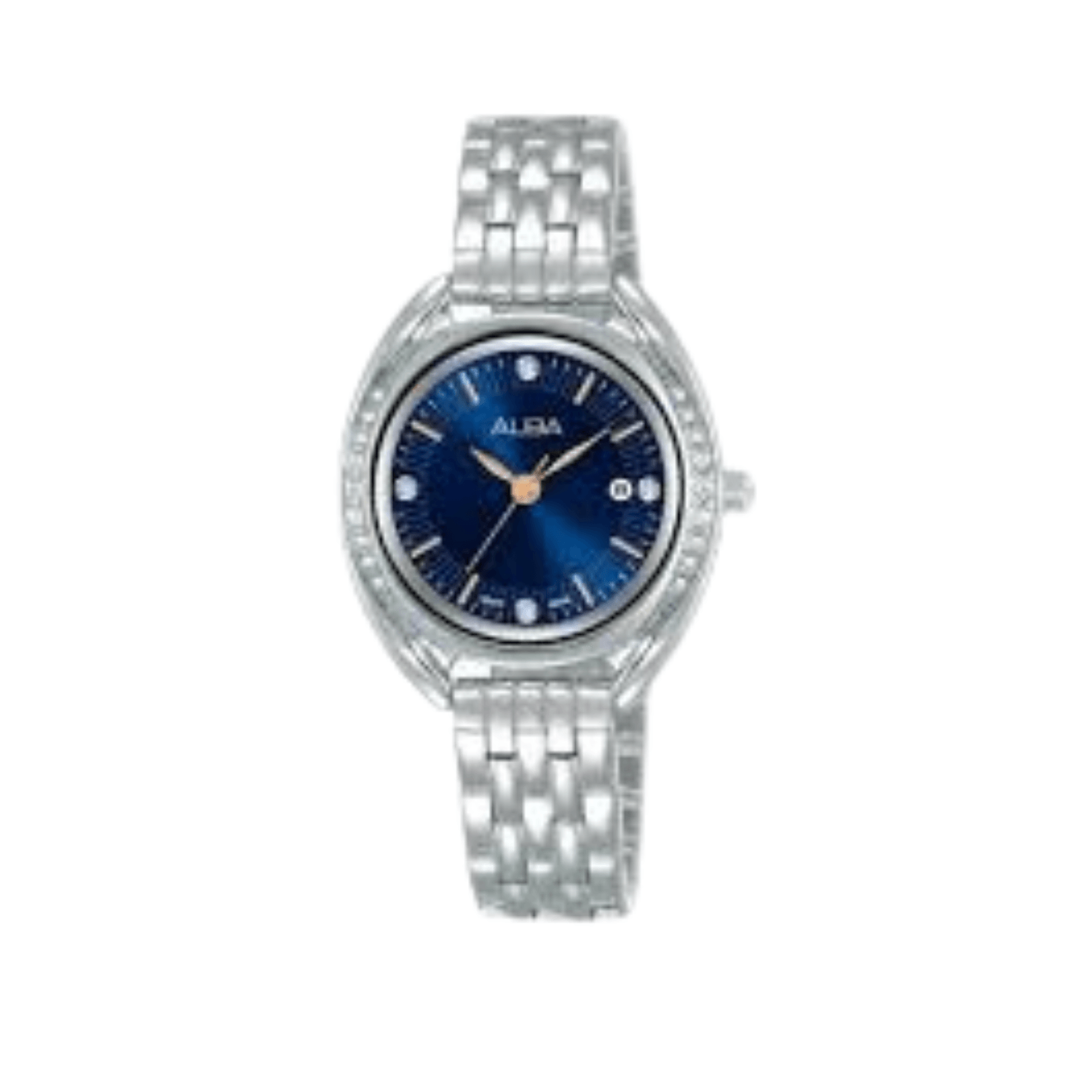  Alba Ladies' FASHION Stainless Steel Bracelet , Blue Dial AH7Y91X1