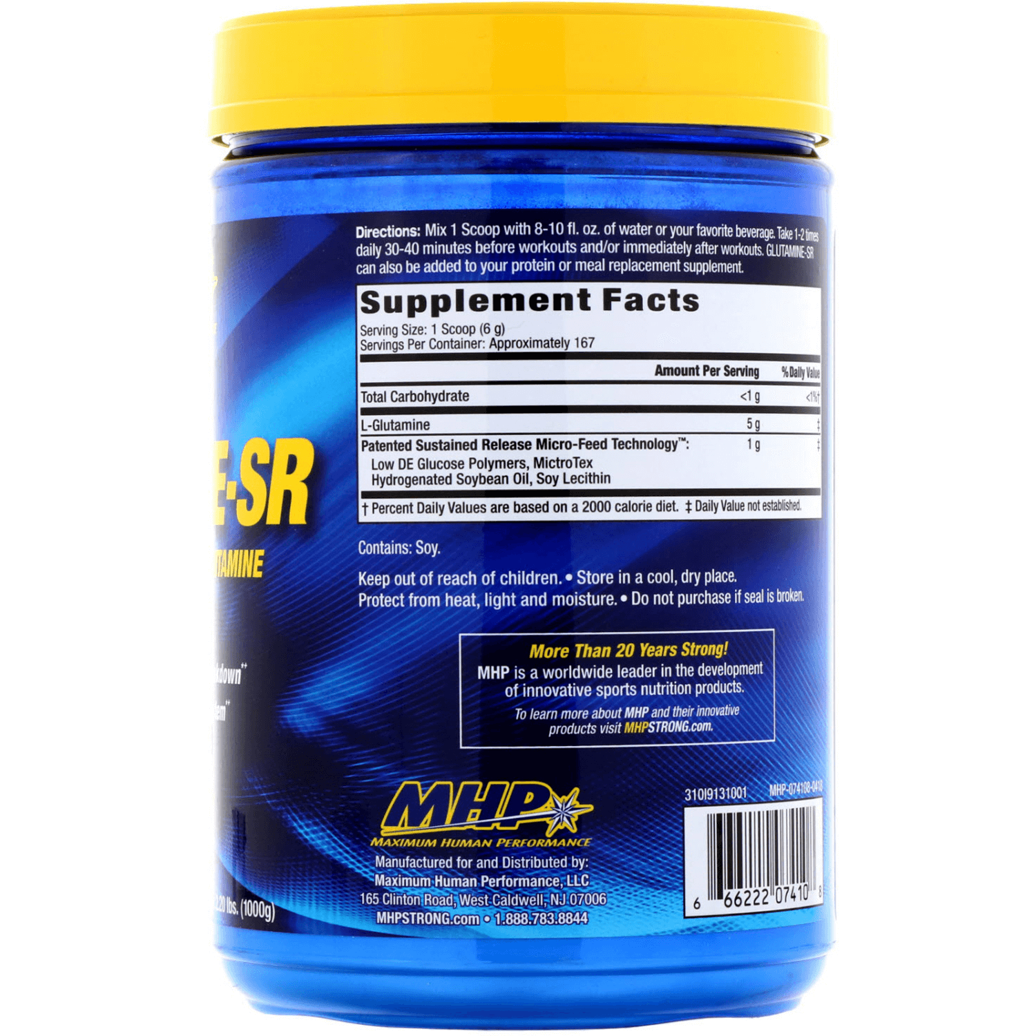 Mhp Glutamine SR-60Serv.-300G