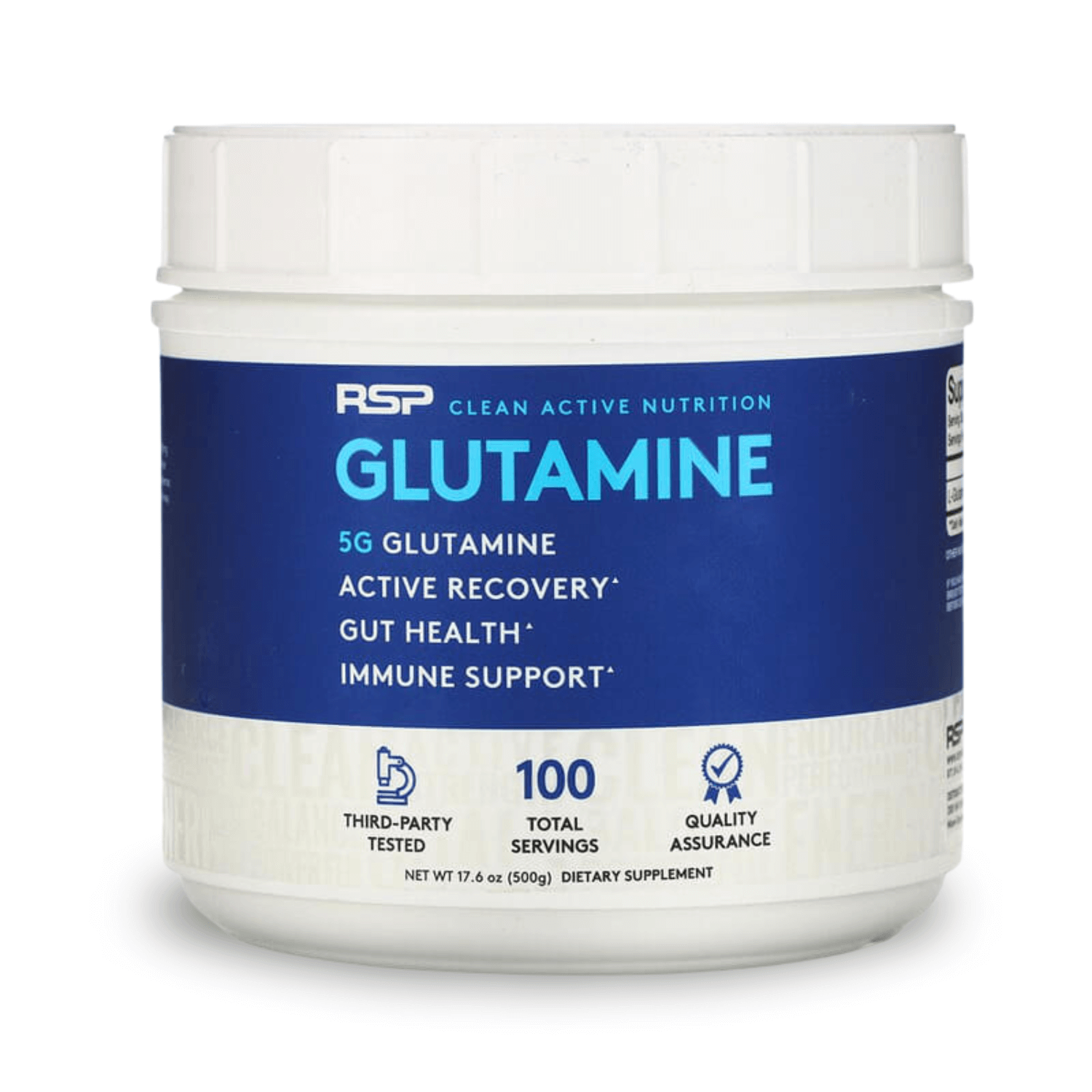 Rsp Clean Active Nutrition Glutamine-100Serv-500G-Unflavored