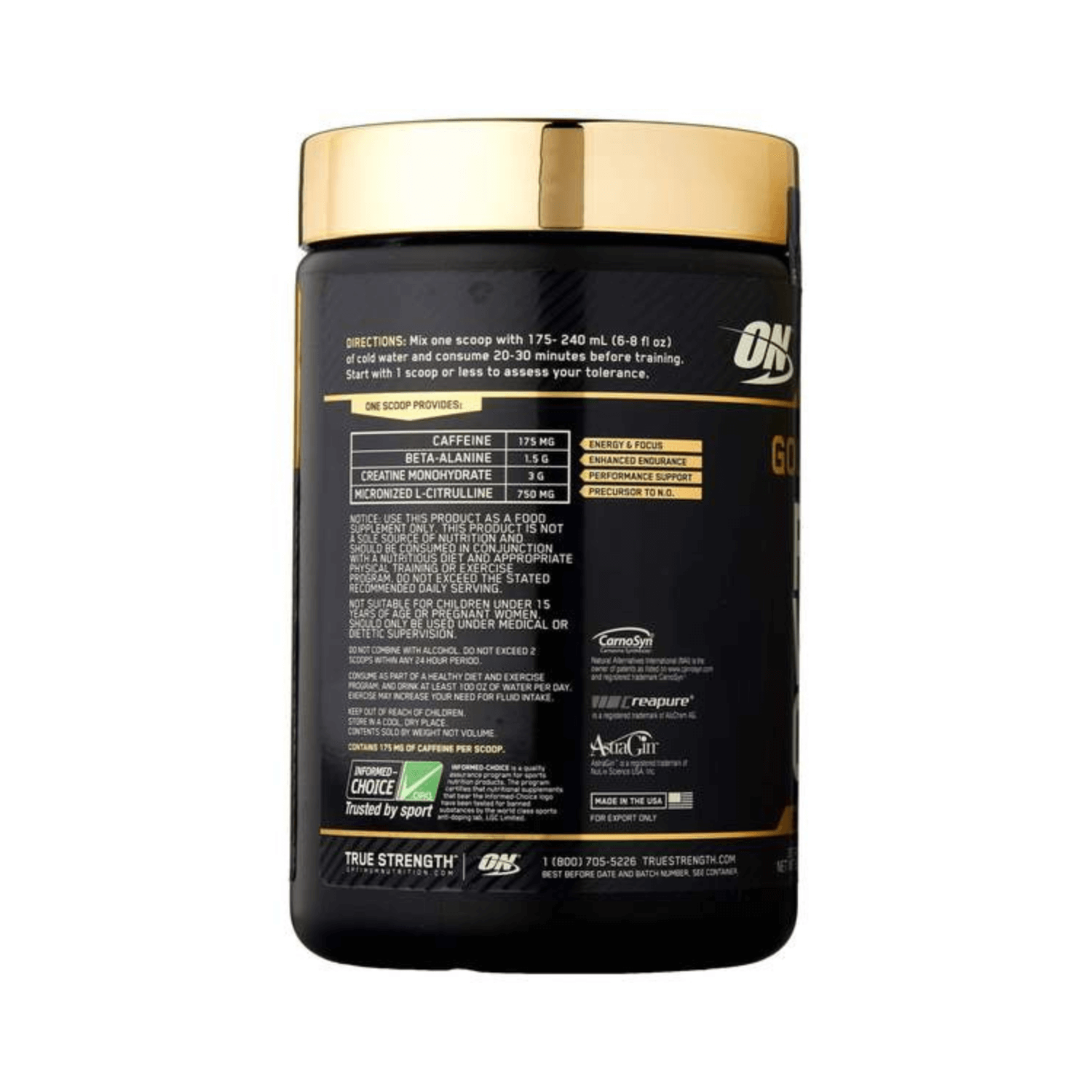 Optimum Nutrition Gold Standard Pre-Workout-30Serv.-300g-Watermelon Candy