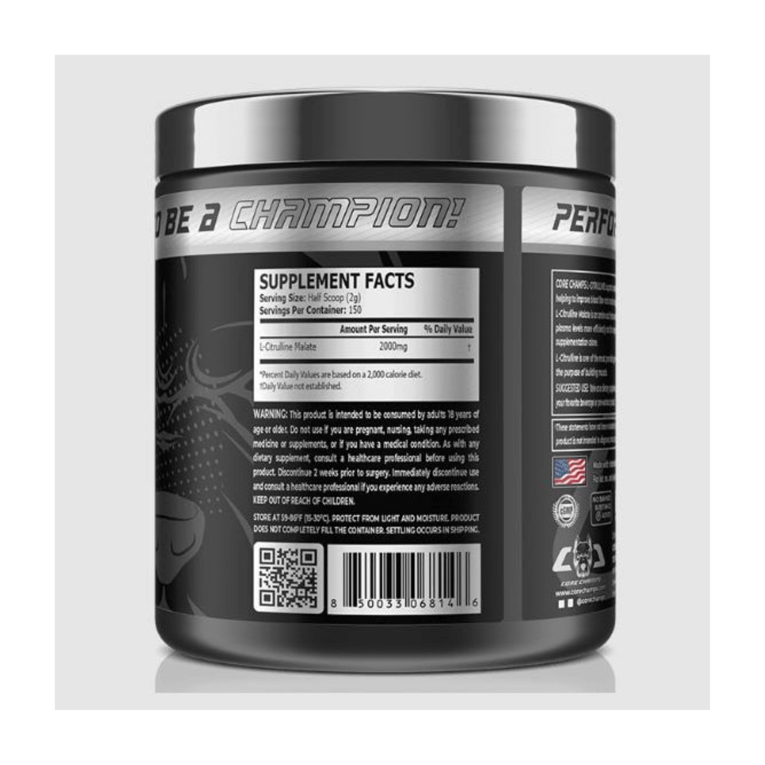 Core Champs L-Citrulline Malate-150Serv.-300G.-Unflavored