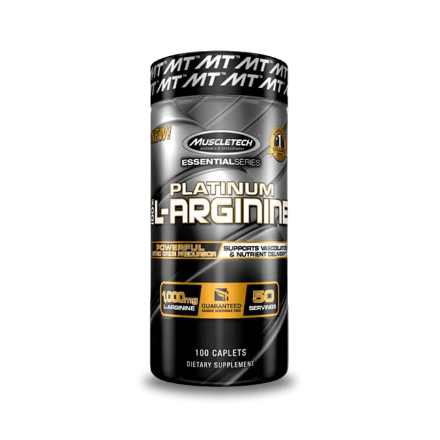 Muscletech Platinum L-Arginine 1000mg-50Serv.-100Tabs.