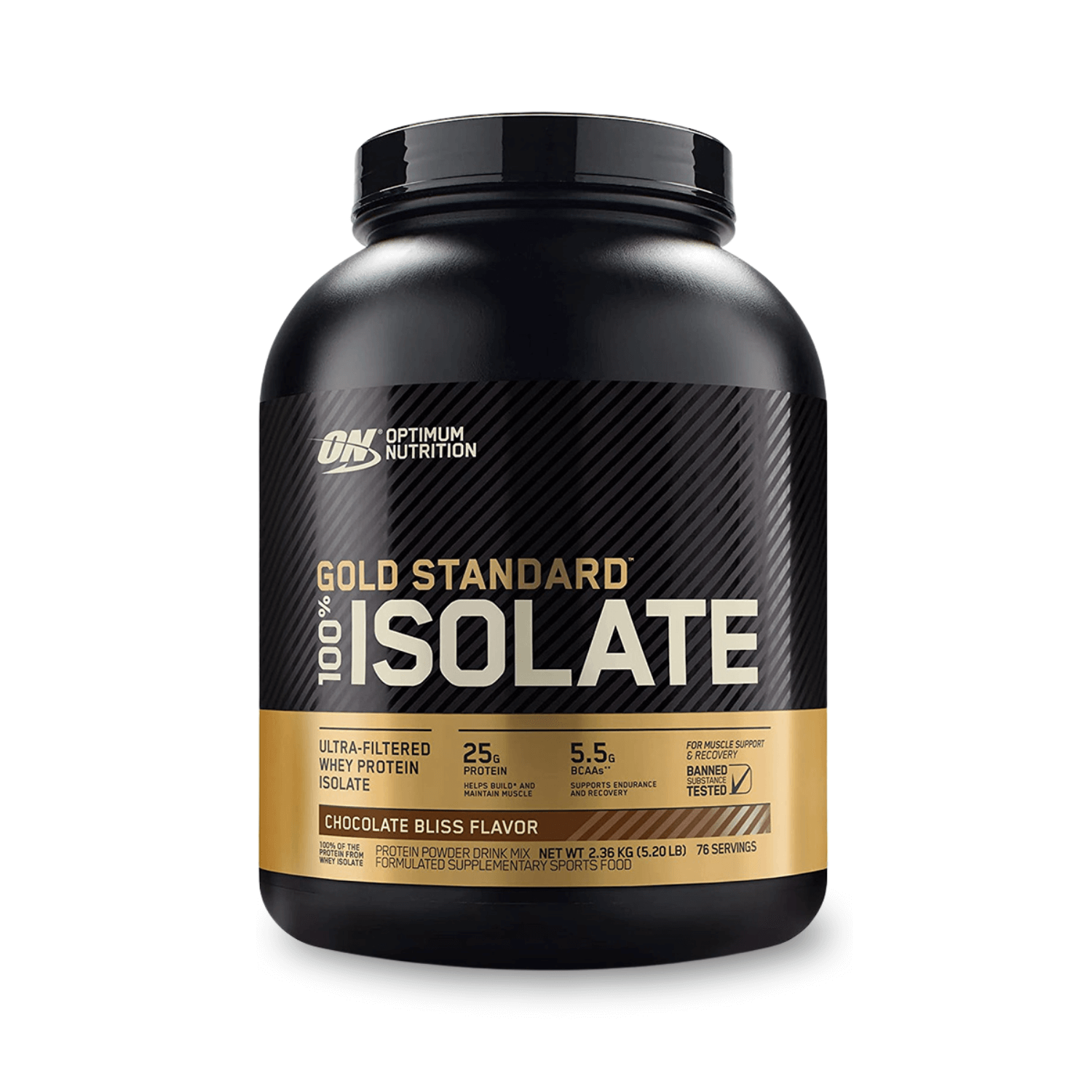 Optimum Nutrition Gold Standard 100% Isolate-76Serv.-2.36KG-Chocolate Bliss