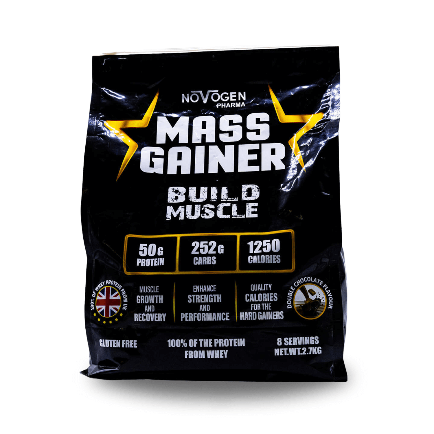 Novogen Pharma Mass Gainer Build Muscle-8Serv.-2.7Kg