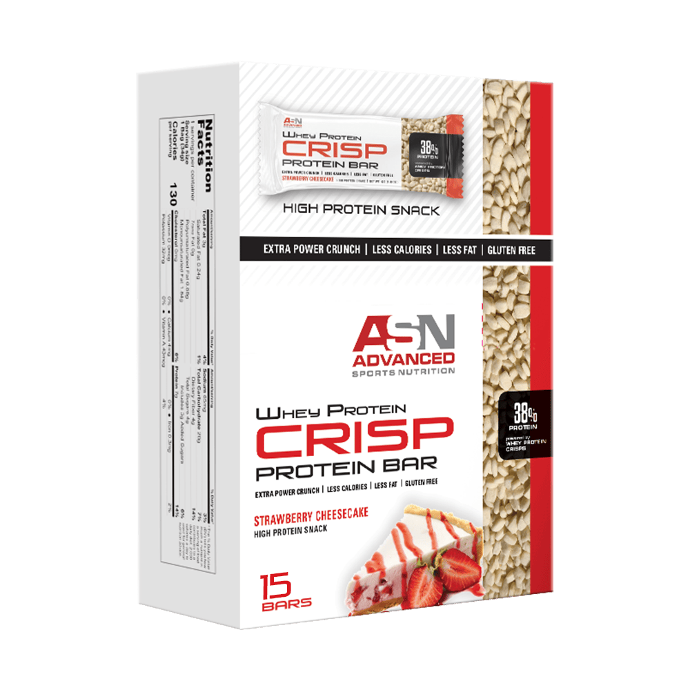 ASN Advanced Crisp Protein Bar-42G-Strawberry Cheesecake