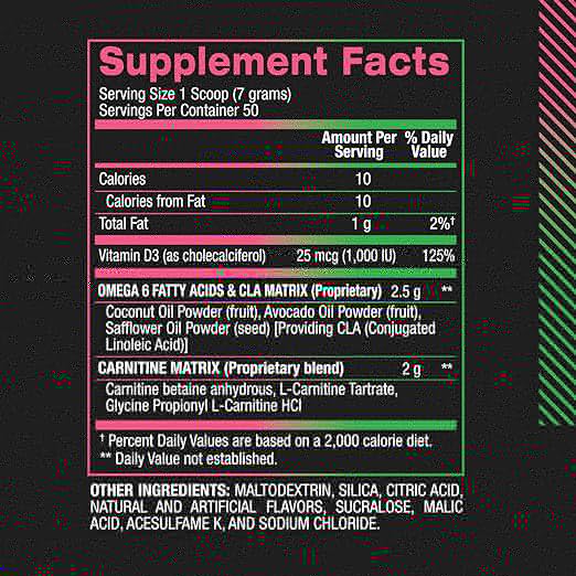 bpi Sports Cla + Carnitine 350g 50 serve Watermelon