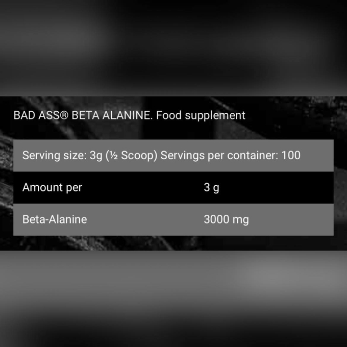 Bad Ass Beta-alanine-100Serv.-300G.-Unflavored