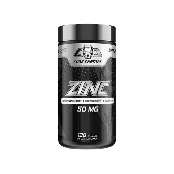 Core Champs Zinc 50mg, 120 Tablets, 120 Servings