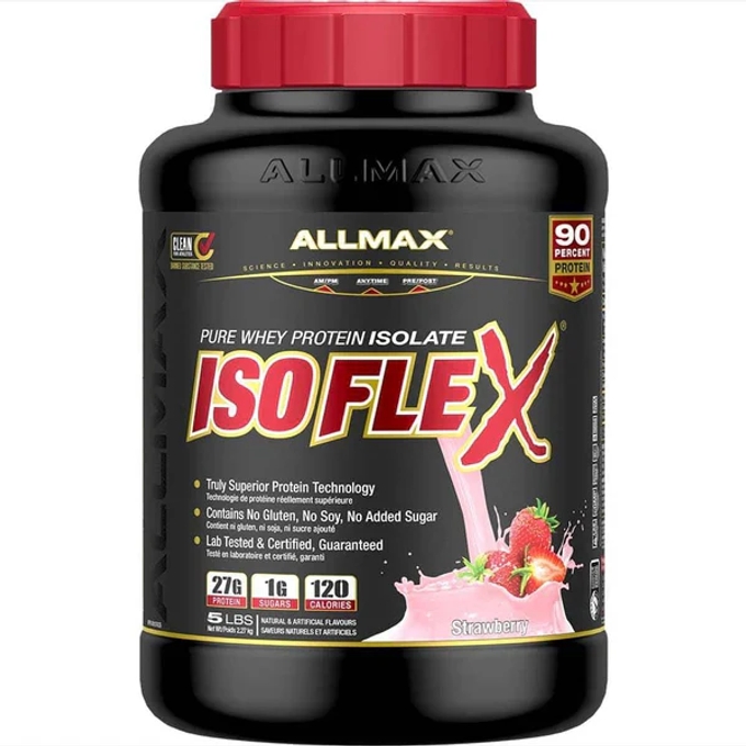 ISOFLEX: 100% PURE WHEY PROTEIN ISOLATE POWDER 5LB